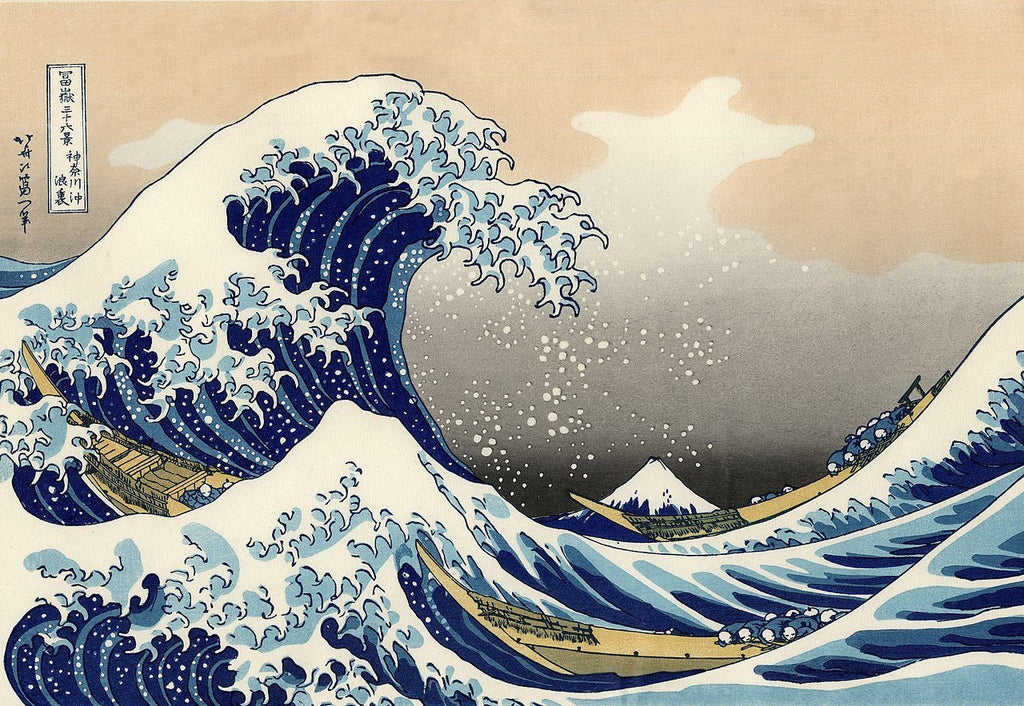 The Japanese print called “The Great Wave off Kanagawa” by Hokusai 