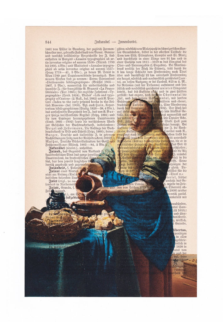 The Milkmaid - Johannes Vermeer - Art on Words