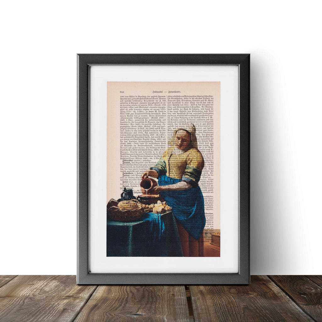 The Milkmaid - Johannes Vermeer - Art on Words