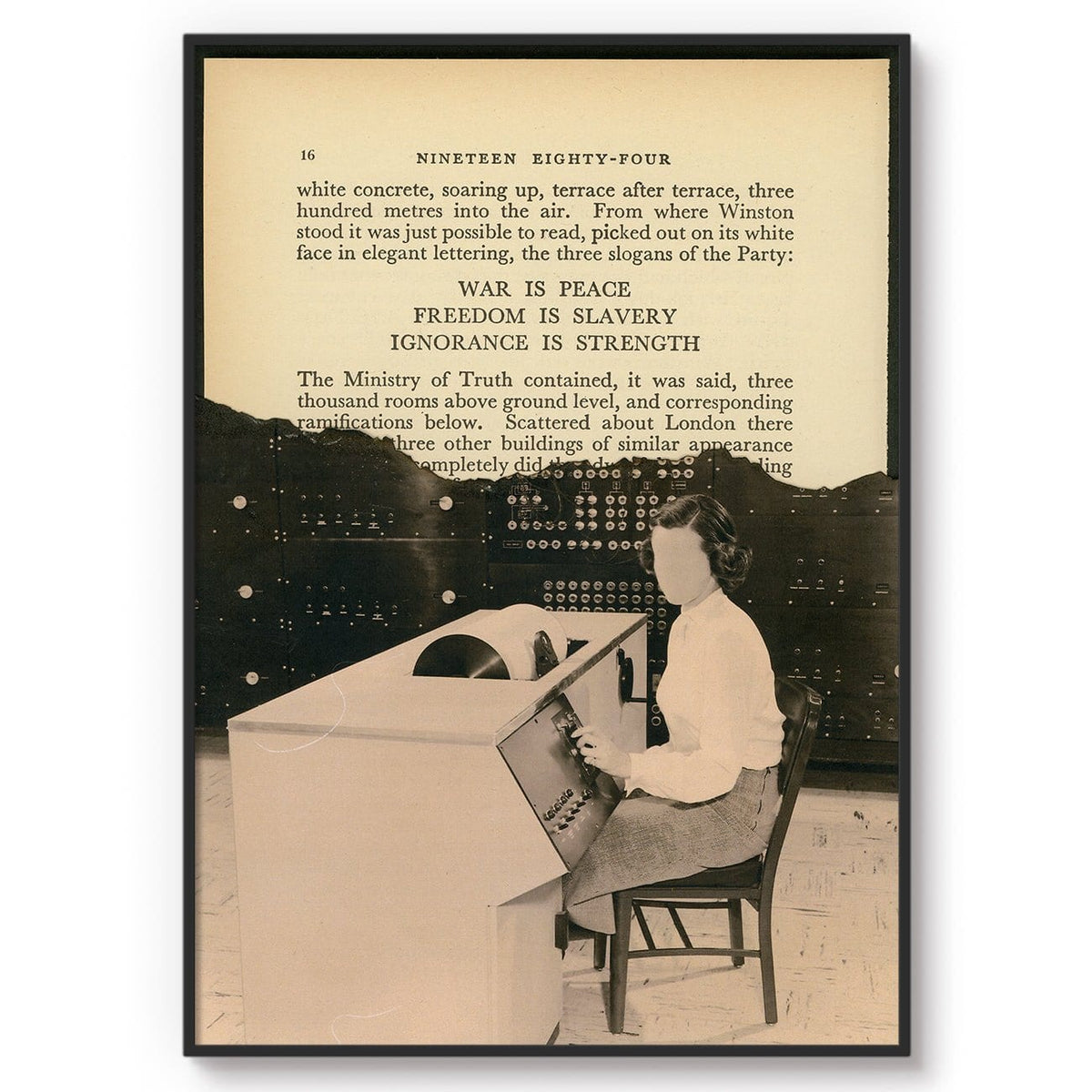 1984 - The Ministry of Truth - Michal Genca Poster - High Quality ...