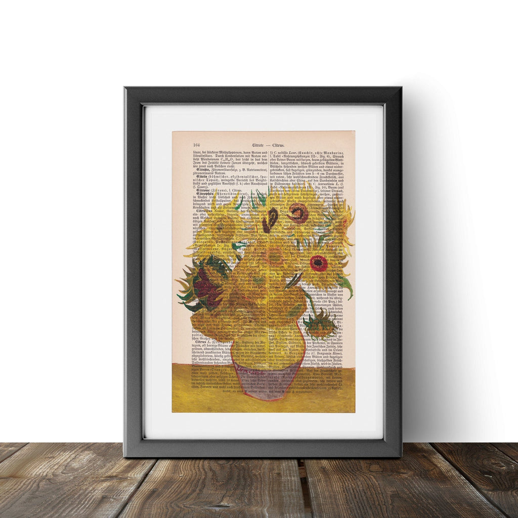 Vase with Twelve Sunflowers - Vincent van Gogh - Art on Words