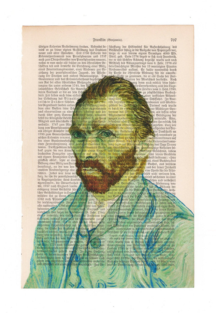 Vincent Van Gogh - Self Portrait - Art on Words