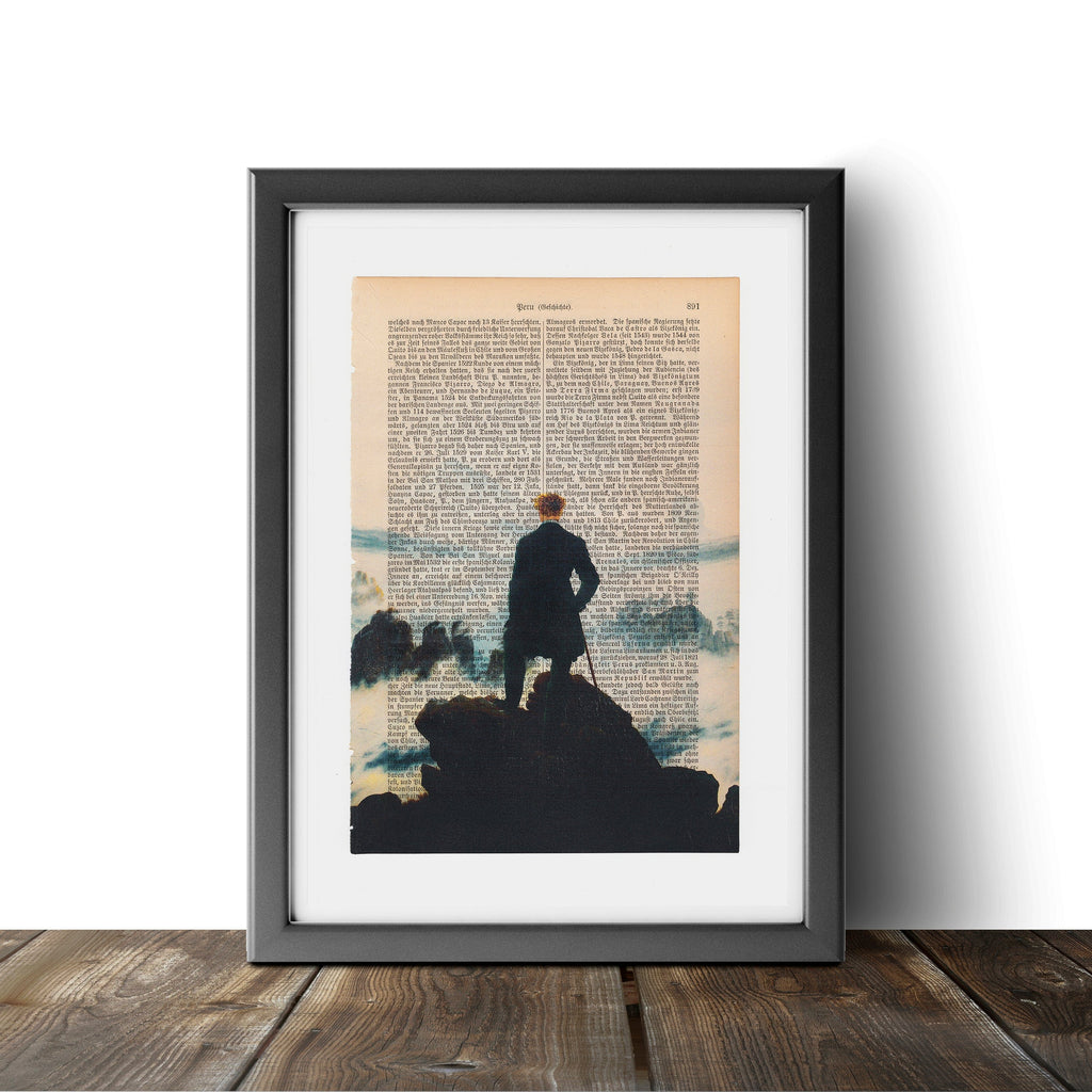 Wanderer above the Sea of Fog - Caspar David Friedrich - Art on Words