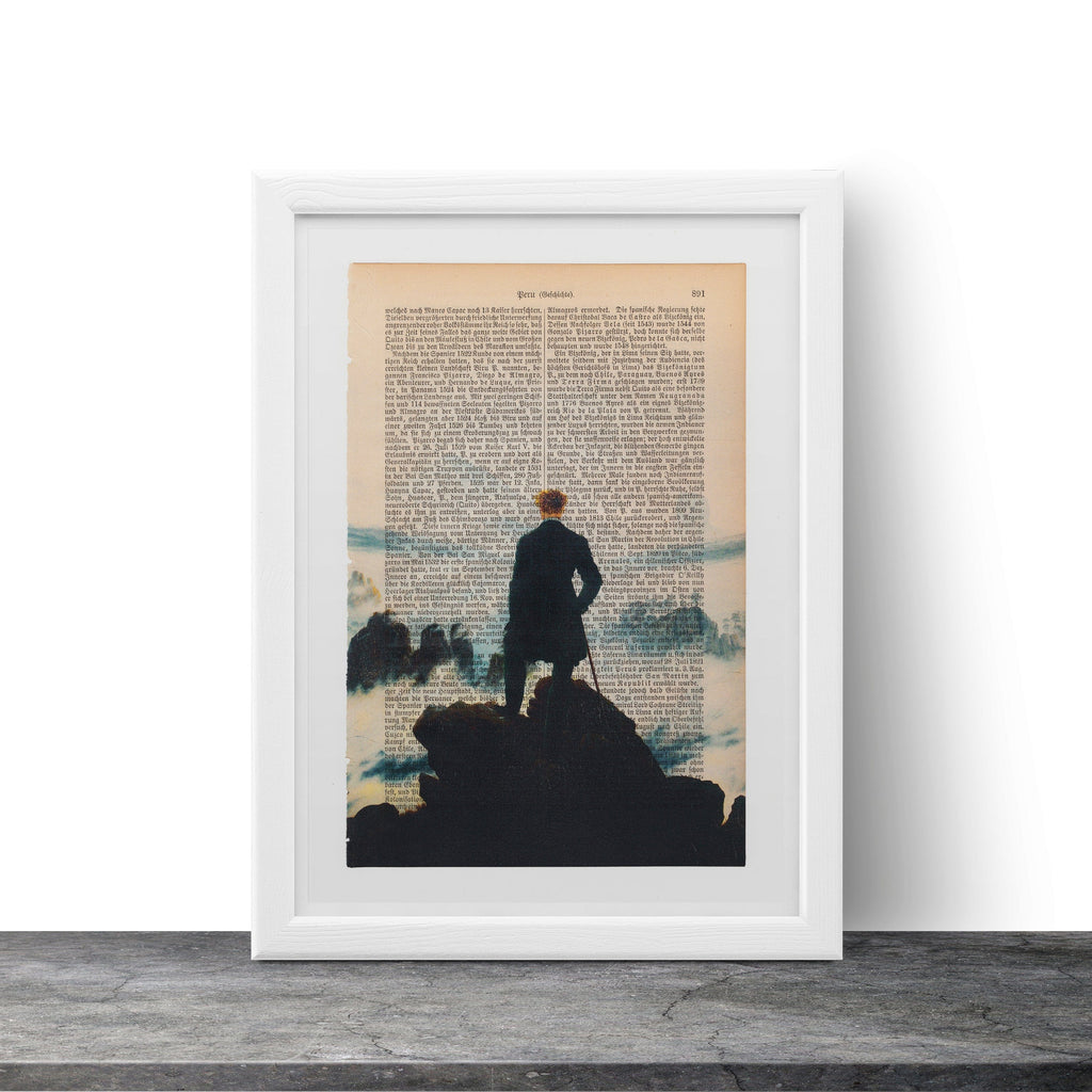 Wanderer above the Sea of Fog - Caspar David Friedrich - Art on Words